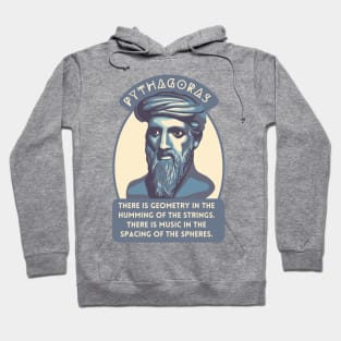 Pythagoras Portrait and Quote Hoodie